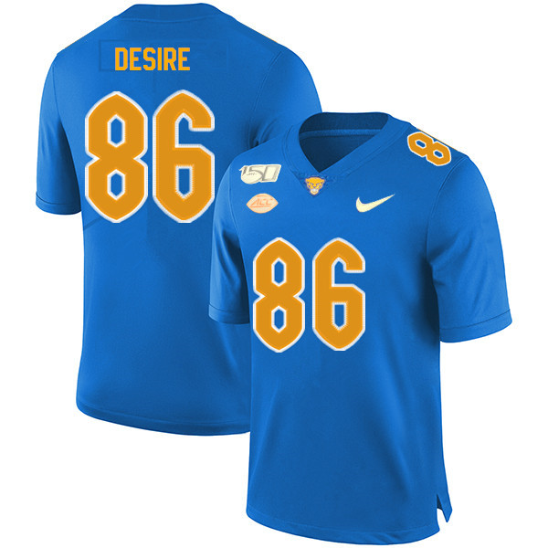 2019 Men #86 Julian Desire Pitt Panthers College Football Jerseys Sale-Royal